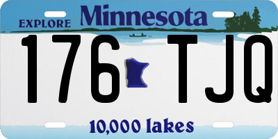 MN license plate 176TJQ