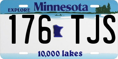 MN license plate 176TJS