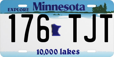 MN license plate 176TJT
