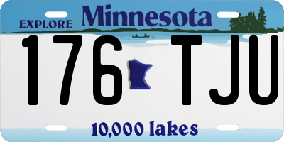 MN license plate 176TJU