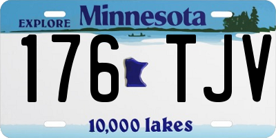 MN license plate 176TJV