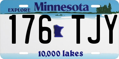 MN license plate 176TJY