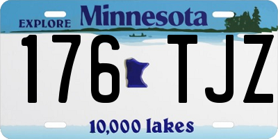 MN license plate 176TJZ