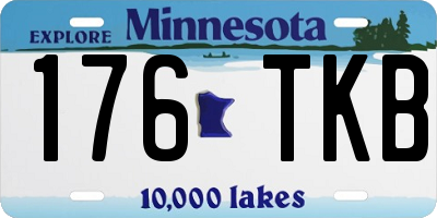 MN license plate 176TKB