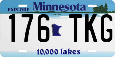 MN license plate 176TKG