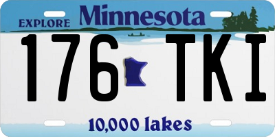 MN license plate 176TKI
