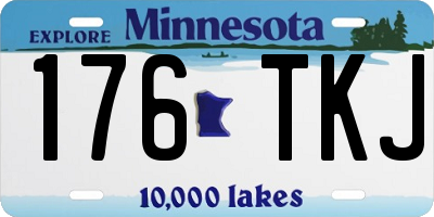 MN license plate 176TKJ