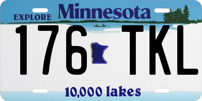 MN license plate 176TKL