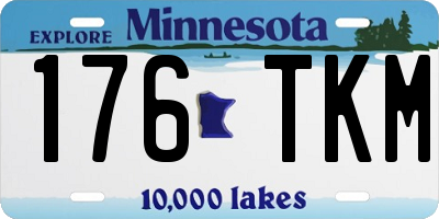 MN license plate 176TKM