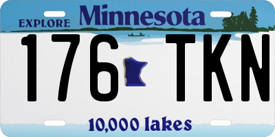 MN license plate 176TKN