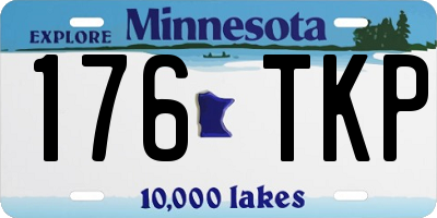 MN license plate 176TKP
