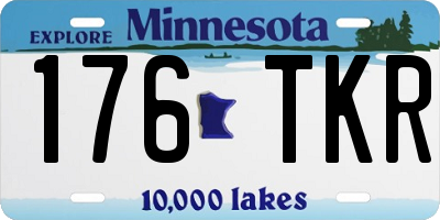 MN license plate 176TKR