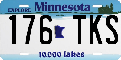 MN license plate 176TKS