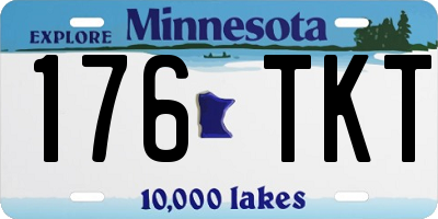MN license plate 176TKT