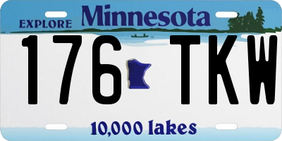 MN license plate 176TKW