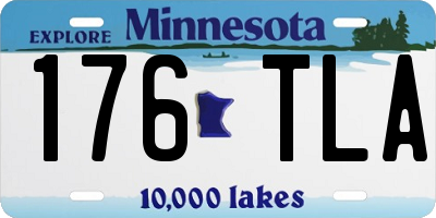 MN license plate 176TLA