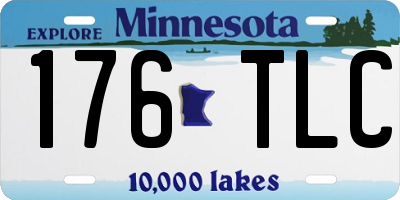 MN license plate 176TLC