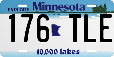 MN license plate 176TLE