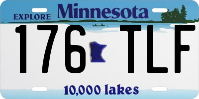 MN license plate 176TLF