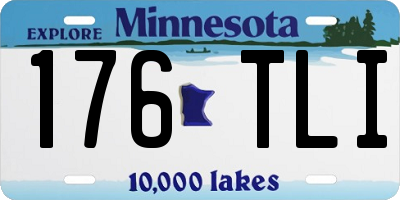 MN license plate 176TLI