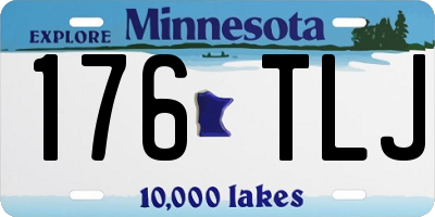 MN license plate 176TLJ