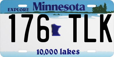 MN license plate 176TLK