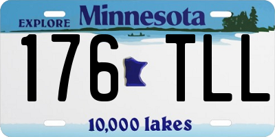 MN license plate 176TLL