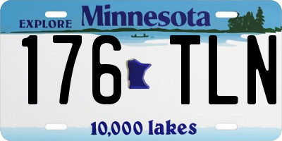 MN license plate 176TLN