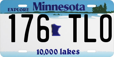 MN license plate 176TLO