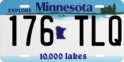 MN license plate 176TLQ