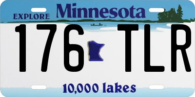 MN license plate 176TLR