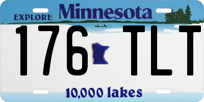 MN license plate 176TLT