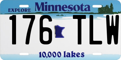 MN license plate 176TLW
