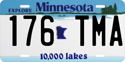 MN license plate 176TMA