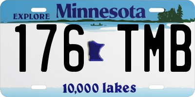 MN license plate 176TMB