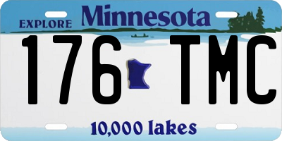 MN license plate 176TMC