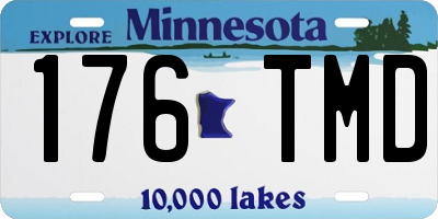 MN license plate 176TMD