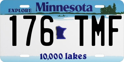 MN license plate 176TMF