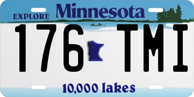 MN license plate 176TMI
