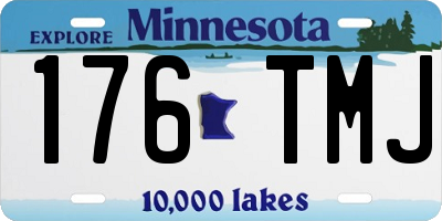 MN license plate 176TMJ