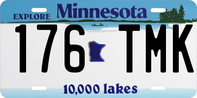 MN license plate 176TMK