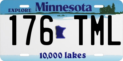 MN license plate 176TML