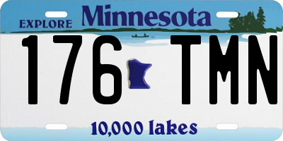 MN license plate 176TMN