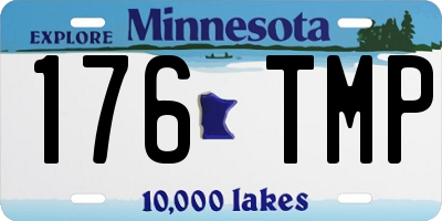 MN license plate 176TMP
