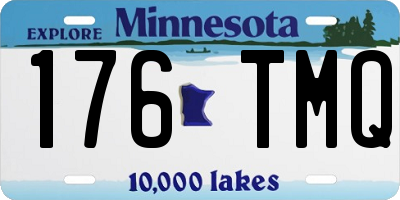 MN license plate 176TMQ