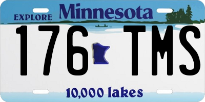 MN license plate 176TMS