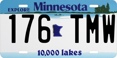 MN license plate 176TMW