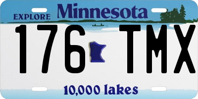 MN license plate 176TMX
