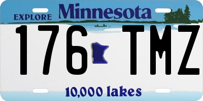 MN license plate 176TMZ