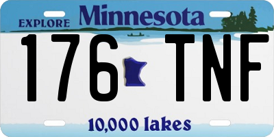 MN license plate 176TNF